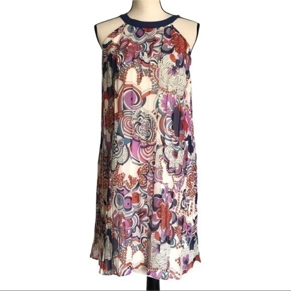 Liberty Of London Pleated Floral Halter Dress Size S